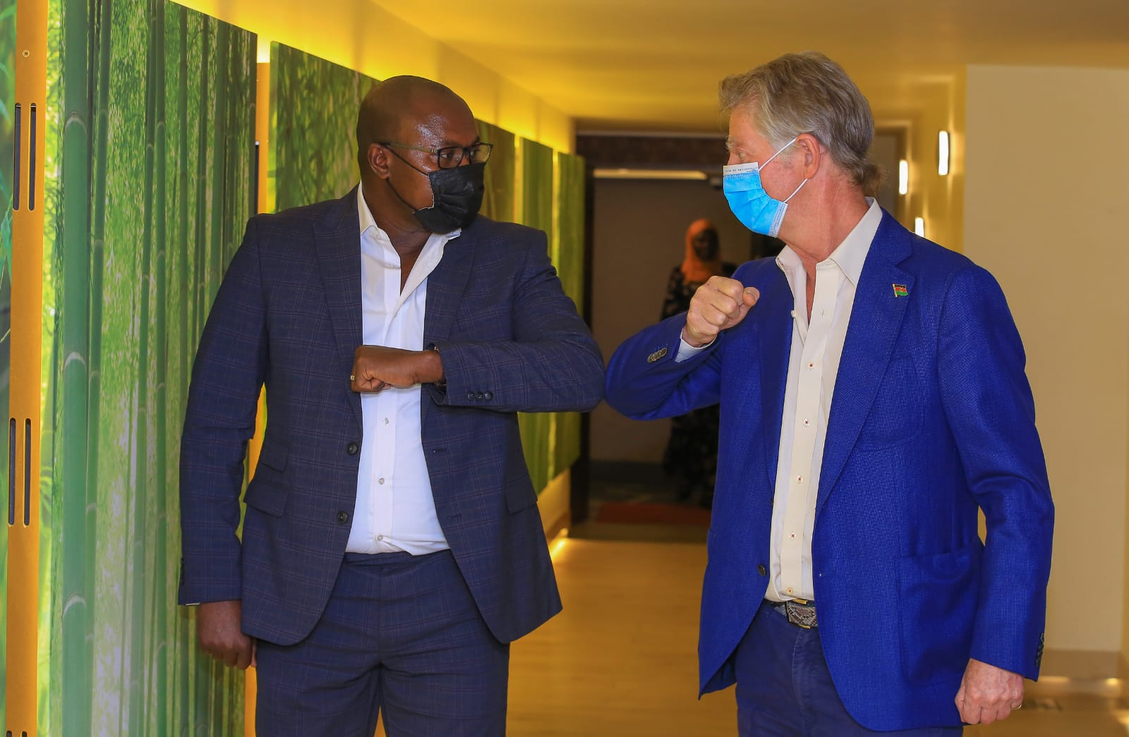 ATTA president Nigel Vere Nicoll and Kenya Tourism Federation chairman Fred Odek during the forum