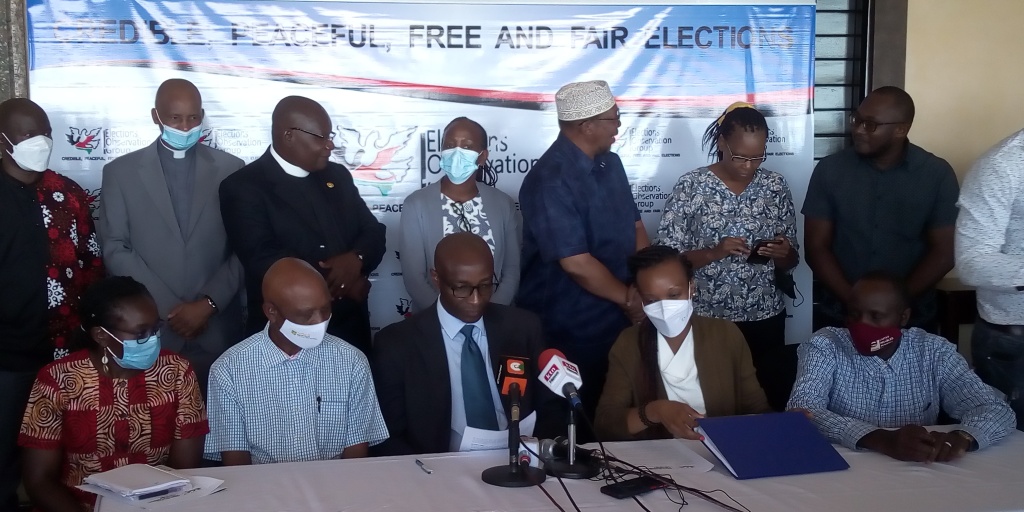 ELOG members during a press conference