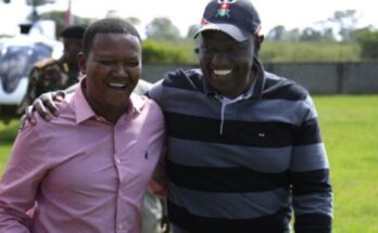 Deputy President William Ruto and Machakos Governor Alfred Mutua during a past function.