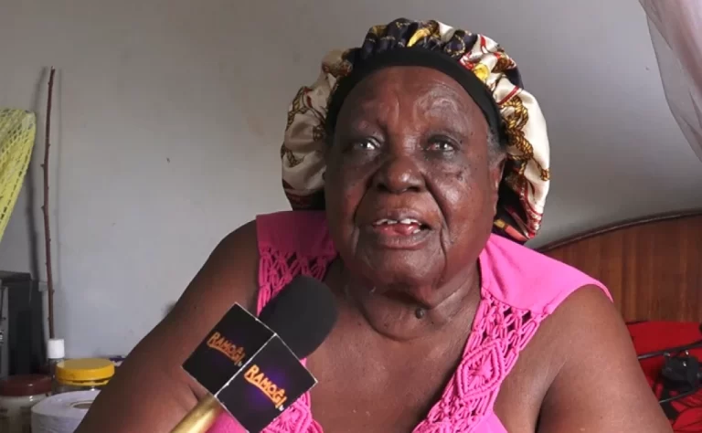 Mary Aloo, the 85-year-old mother to the late IEBC manager Chris Msando. PHOTO| COURTESY
