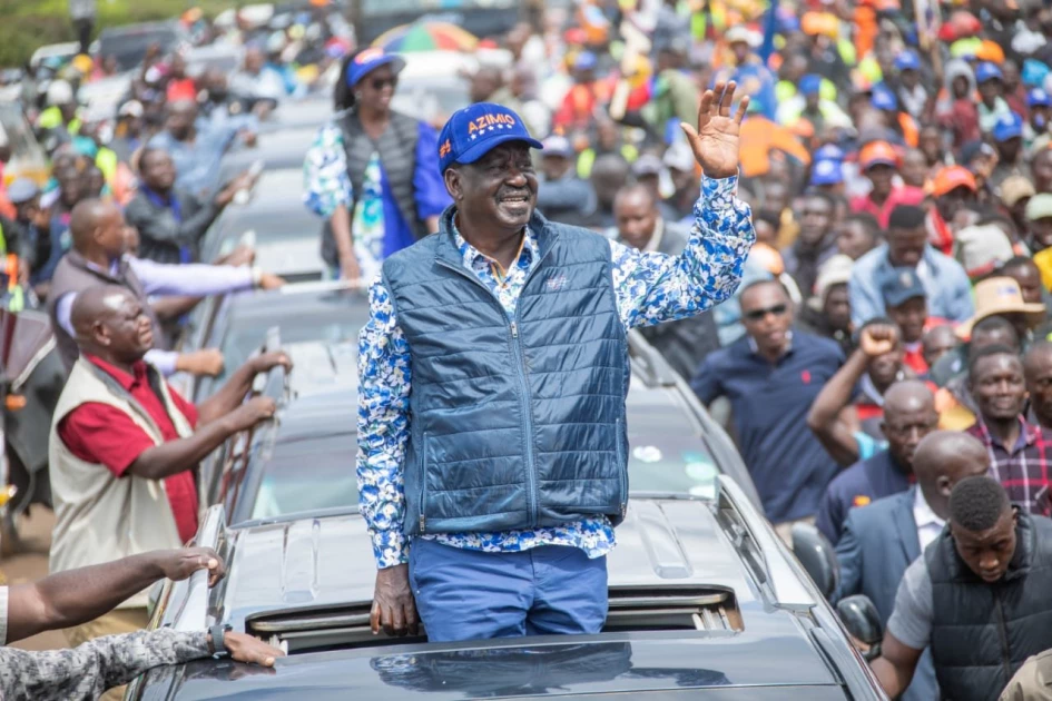 File image of Azimio la Umoja Presidential candidate Raila Odinga. PHOTO| COURTESY