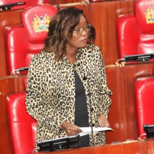 Hon. Mary Emaase, MP Teso South during a plenary session in Parliament 