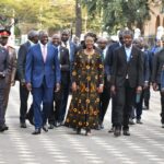 President William Ruto arrives at KICC, Nairobi, for day two of the Africa Climate Summit 